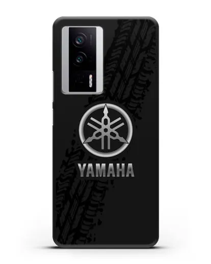 Чехол с логотипом Yamaha и протектором шин силиконовый для Xiaomi Poco F5 Pro