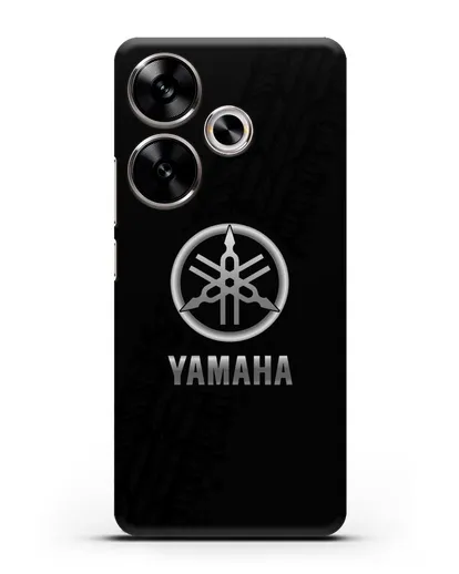 Чехол с логотипом Yamaha и протектором шин силиконовый для Xiaomi Poco F6