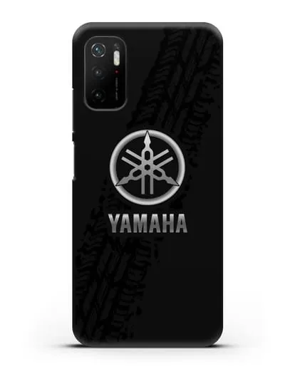 Чехол с логотипом Yamaha и протектором шин силиконовый для Xiaomi Poco M3 Pro
