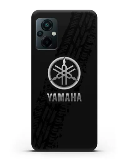 Чехол с логотипом Yamaha и протектором шин силиконовый для Xiaomi Poco M5