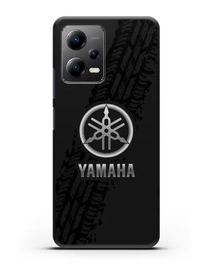 Чехол с логотипом Yamaha и протектором шин силиконовый для Xiaomi Poco X5