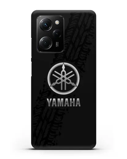 Чехол с логотипом Yamaha и протектором шин силиконовый для Xiaomi Poco X5 Pro