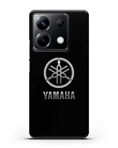 Чехол с логотипом Yamaha и протектором шин силиконовый для Xiaomi Poco X6