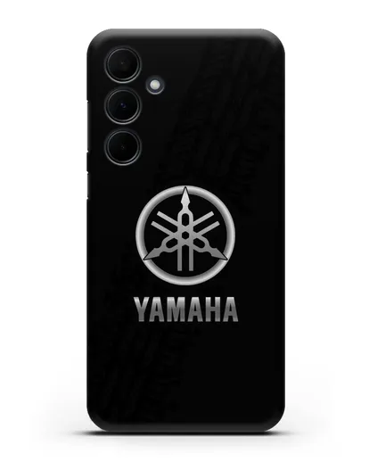 Чехол с логотипом Yamaha и протектором шин силиконовый для Samsung Galaxy A55 [SM-A556]