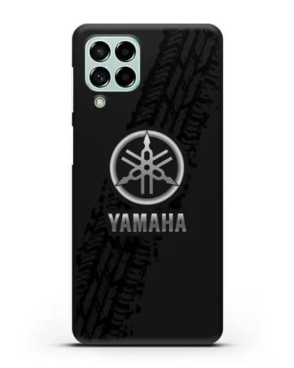 Чехол с логотипом Yamaha и протектором шин силиконовый для Samsung Galaxy M53 [SM-M536]