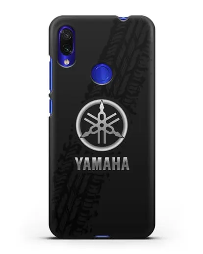 Чехол с логотипом Yamaha и протектором шин силиконовый для Xiaomi Redmi Note 7