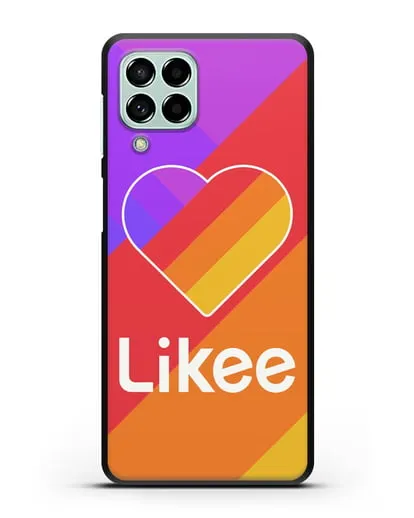 Чехол с логотипом Likee на цветном фоне силиконовый для Samsung Galaxy M53 [SM-M536]