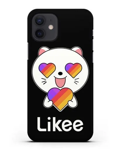 Чехол Likee Котик силиконовый для iPhone 12