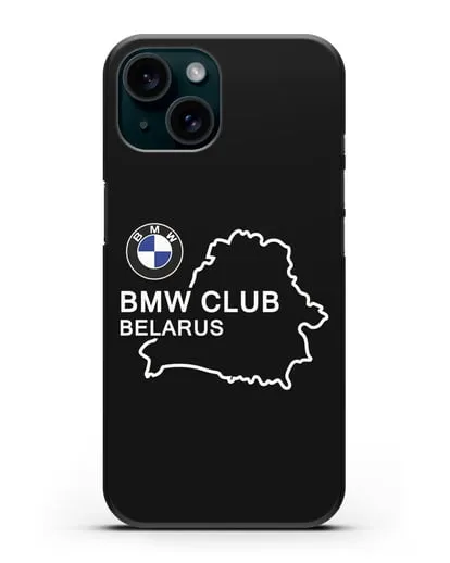 Чехол BMW Club Belarus силиконовый для iPhone 15