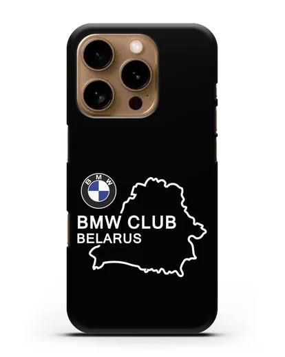 Чехол BMW Club Belarus силиконовый для iPhone 16 Pro