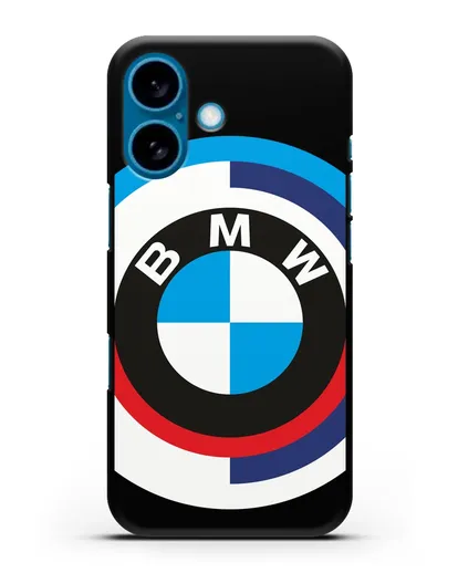 Чехол с логотипом BMW силиконовый для iPhone 16