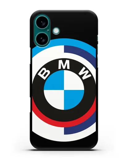 Чехол с логотипом BMW силиконовый для iPhone 16 Plus