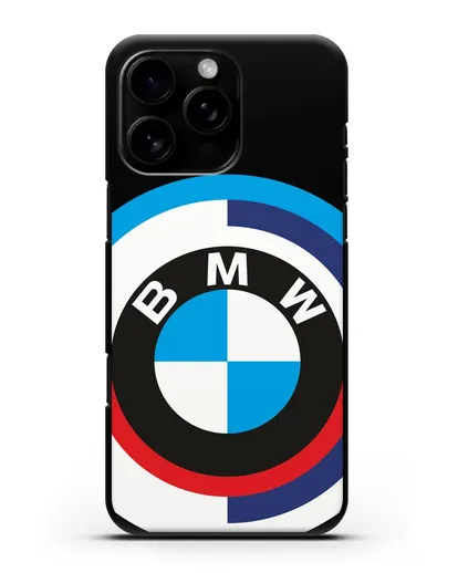 Чехол с логотипом BMW силиконовый для iPhone 16 Pro Max
