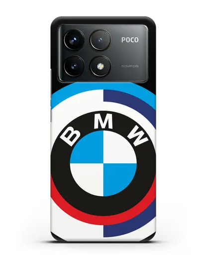 Чехол с логотипом BMW силиконовый для Xiaomi Poco F6 Pro