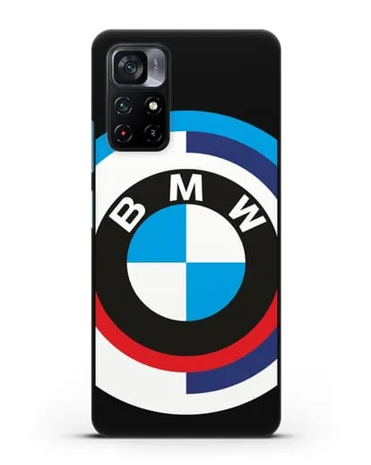 Чехол с логотипом BMW силиконовый для Xiaomi Poco M4 Pro 5G