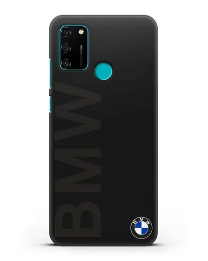Чехол с надписью BMW и логотипом силиконовый для Honor 9A