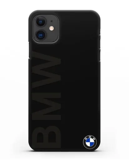 Чехол с надписью BMW и логотипом силиконовый для iPhone 11