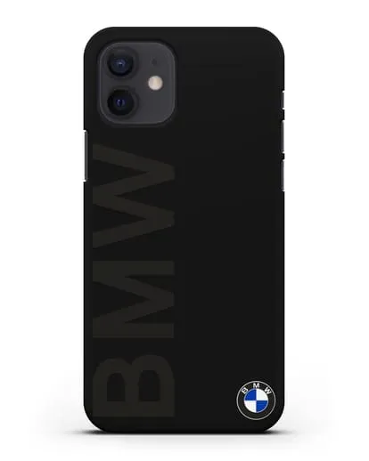 Чехол с надписью BMW и логотипом силиконовый для iPhone 12