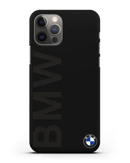 Чехол с надписью BMW и логотипом силиконовый для iPhone 12 Pro