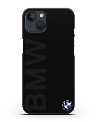 Чехол с надписью BMW и логотипом силиконовый для iPhone 13
