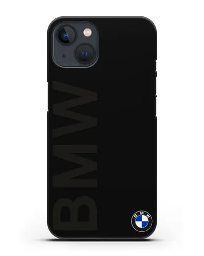 Чехол с надписью BMW и логотипом силиконовый для iPhone 13 Mini