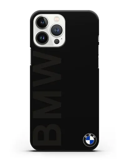 Чехол с надписью BMW и логотипом силиконовый для iPhone 13 Pro Max