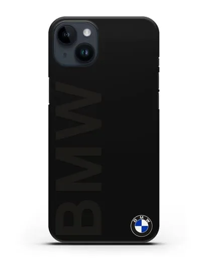 Чехол с надписью BMW и логотипом силиконовый для iPhone 14 Plus
