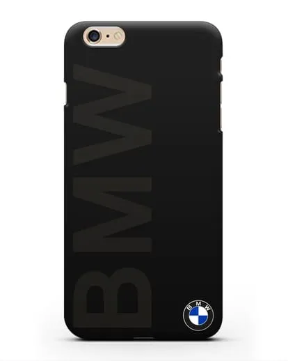 Чехол с надписью BMW и логотипом силиконовый для iPhone 6 Plus