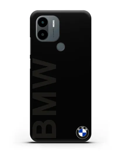 Чехол с надписью BMW и логотипом силиконовый для Xiaomi Poco C51