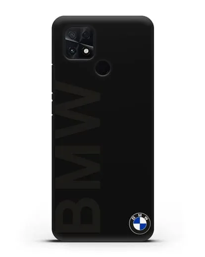 Чехол с надписью BMW и логотипом силиконовый для Xiaomi Poco C40
