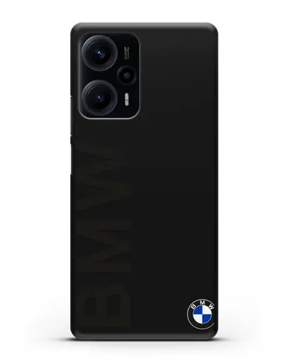 Чехол с надписью BMW и логотипом силиконовый для Xiaomi Poco F5
