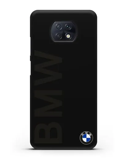 Чехол с надписью BMW и логотипом силиконовый для Xiaomi Redmi Note 9T