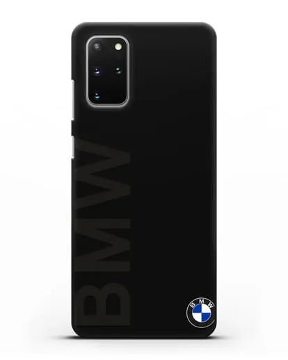 Чехол с надписью BMW и логотипом силиконовый для Samsung Galaxy S20 Plus [SM-G985F]