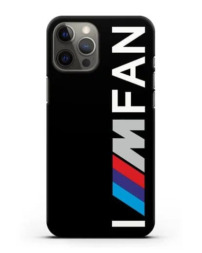 Чехол BMW M серии I am fan силиконовый для iPhone 12 Pro Max