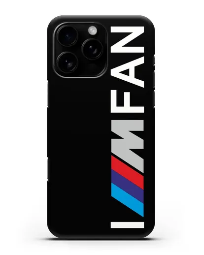 Чехол BMW M серии I am fan силиконовый для iPhone 16 Pro Max