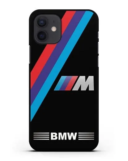 Чехол с логотипом BMW M Series силиконовый для iPhone 12