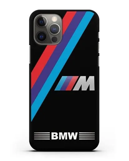 Чехол с логотипом BMW M Series силиконовый для iPhone 12 Pro