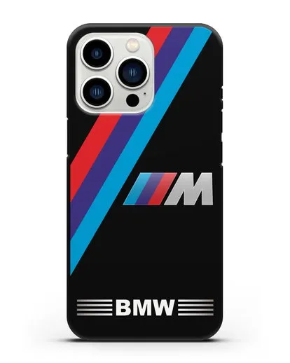 Чехол с логотипом BMW M Series силиконовый для iPhone 13 Pro