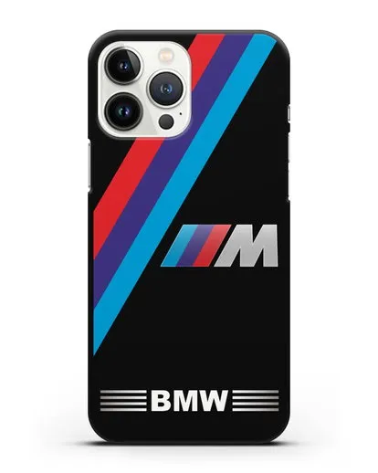 Чехол с логотипом BMW M Series силиконовый для iPhone 13 Pro Max