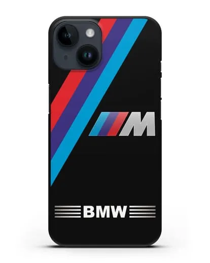 Чехол с логотипом BMW M Series силиконовый для iPhone 14
