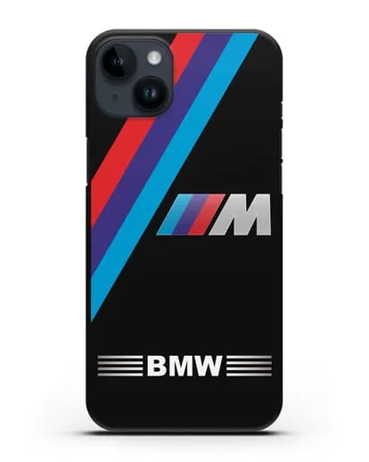 Чехол с логотипом BMW M Series силиконовый для iPhone 14 Plus