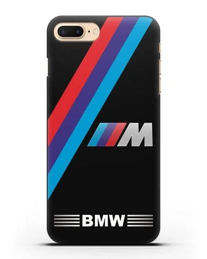 Чехол с логотипом BMW M Series силиконовый для iPhone 8 Plus