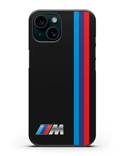Чехол BMW M Perfomance силиконовый для iPhone 15