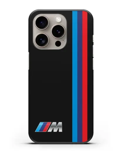 Чехол BMW M Perfomance силиконовый для iPhone 15 Pro