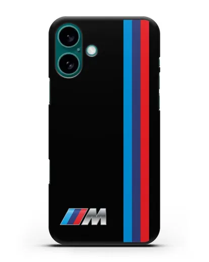Чехол BMW M Perfomance силиконовый для iPhone 16 Plus