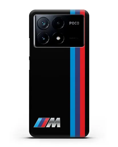 Чехол BMW M Perfomance силиконовый для Xiaomi Poco X6 Pro