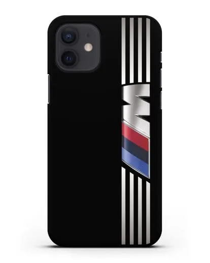 Чехол с символикой BMW M серия силиконовый для iPhone 12