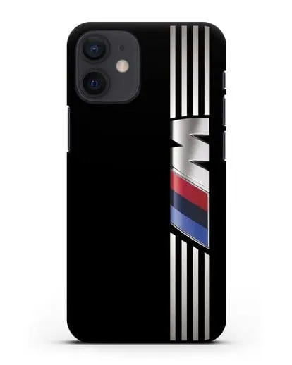 Чехол с символикой BMW M серия силиконовый для iPhone 12 mini