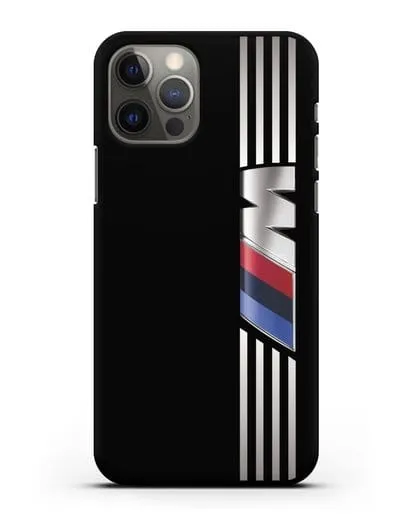 Чехол с символикой BMW M серия силиконовый для iPhone 12 Pro