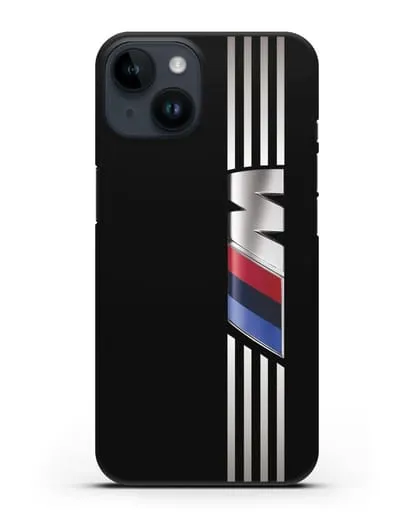 Чехол с символикой BMW M серия силиконовый для iPhone 14